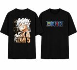 Anime T-Shirt One Peace Luffy Gear 5 figure